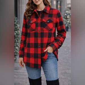 RDI Red and Black Checkered Coat